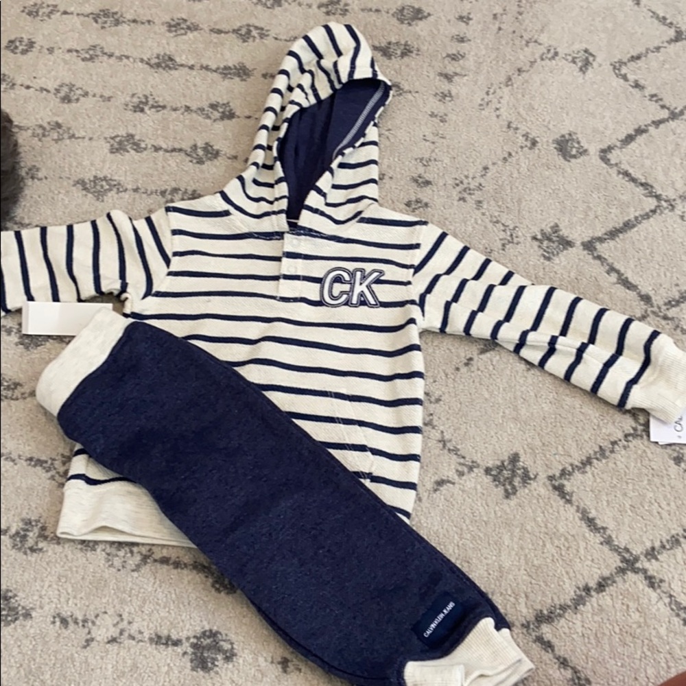 Baby boys matching CK jeans outfit